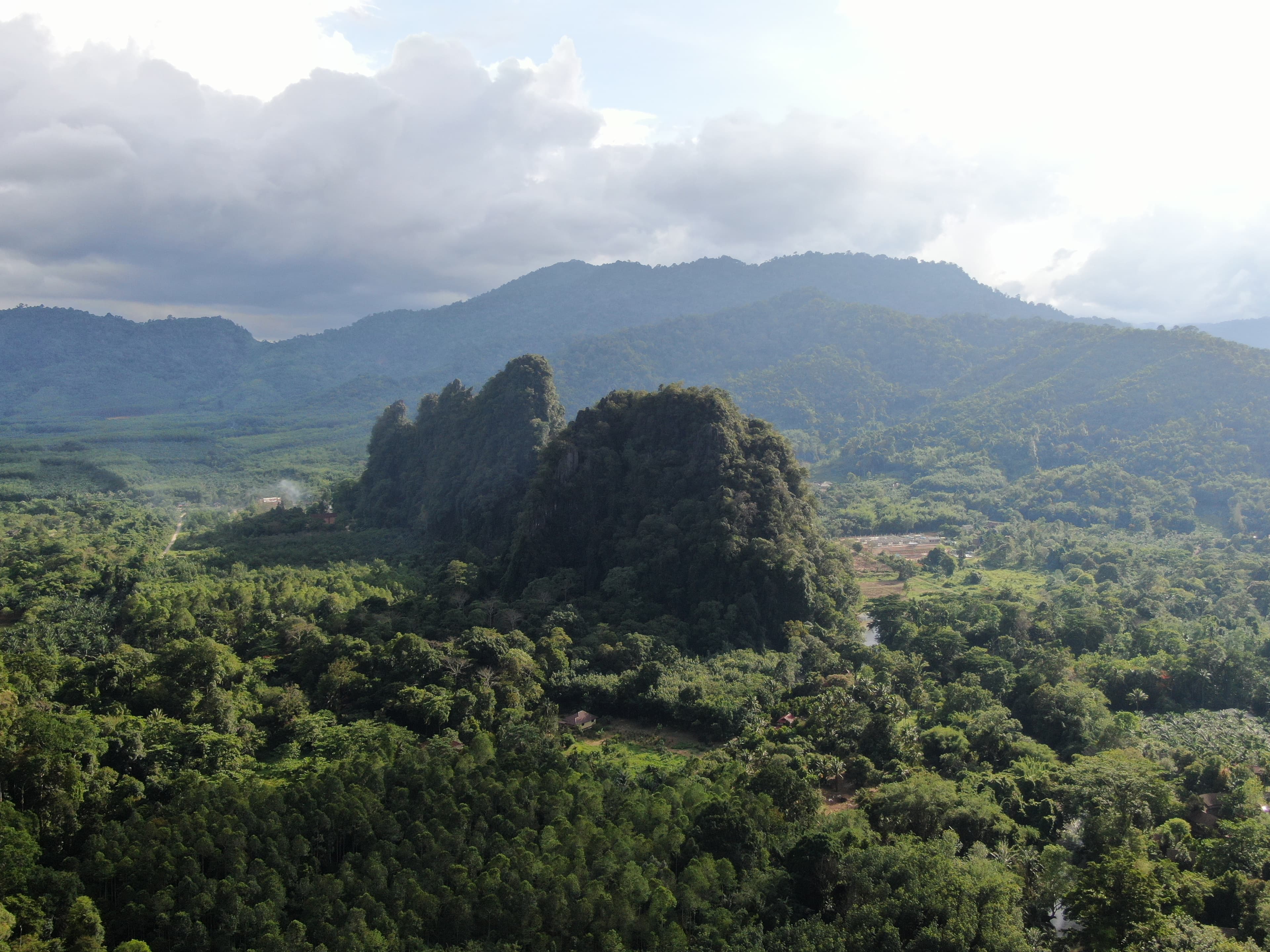 Limestone cave in karst mountain